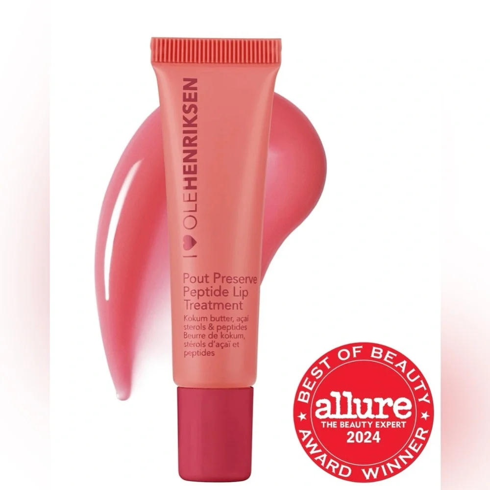 Ole Henriksen Pout Preserve Peptide Lip Treatment in Strawberry Sorbet Glimmer